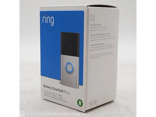 Videodeurbel ring, battery doorbell plus - afbeelding 2 van  4
