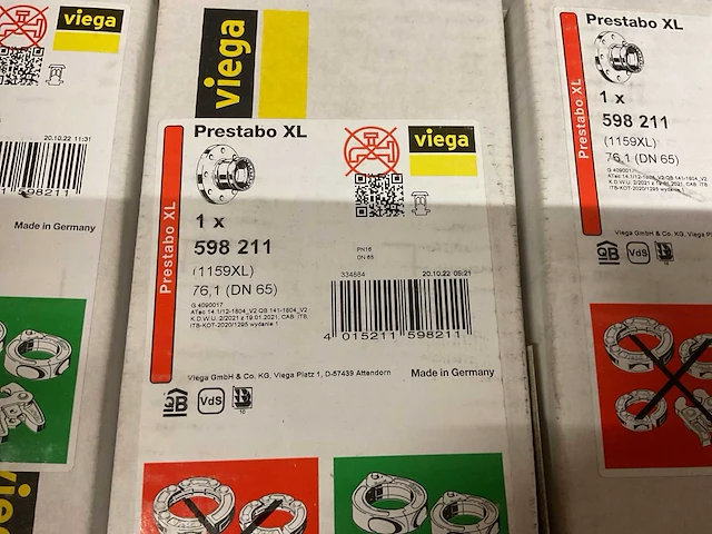 Viega prestabo xl 598 211 flensovergangstuk (7x) - afbeelding 3 van  3