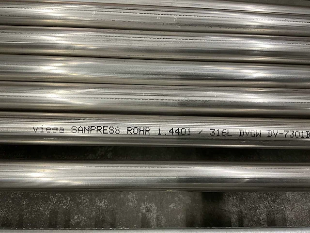 Viega sanpress 316l rvs buis 6m (10x) - afbeelding 3 van  5