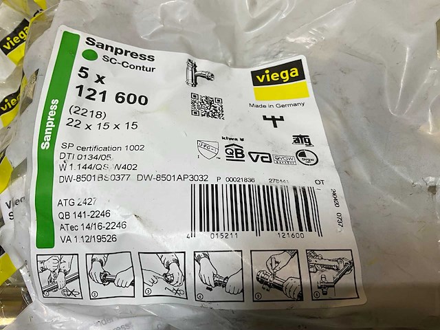 Viega sanpress perskoppeling (24x) - afbeelding 3 van  5