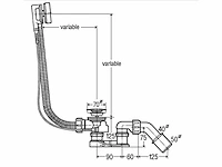 Viega simplex sifon met overflow - afbeelding 2 van  3