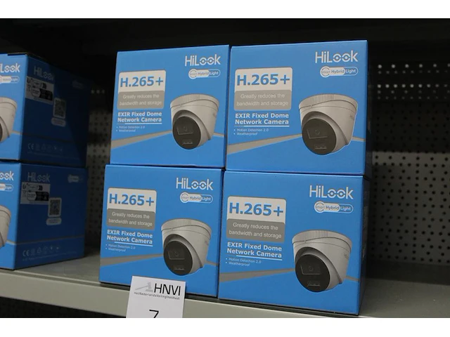 Vier netwerk camera's hilook type h.265+, bewegingssensor en weer bestendig - afbeelding 1 van  3