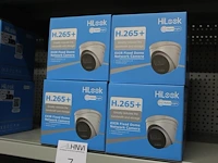 Vier netwerk camera's hilook type h.265+, bewegingssensor en weer bestendig - afbeelding 1 van  3