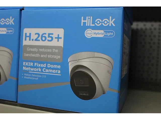 Vier netwerk camera's hilook type h.265+, bewegingssensor en weer bestendig - afbeelding 2 van  3