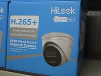 Vier netwerk camera's hilook type h.265+, bewegingssensor en weer bestendig - afbeelding 2 van  3