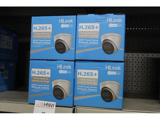 Vier netwerk camera's hilook type h.265+, bewegingssensor en weer bestendig - afbeelding 1 van  3