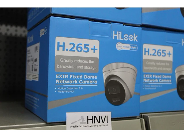 Vier netwerk camera's hilook type h.265+, bewegingssensor en weer bestendig - afbeelding 2 van  3