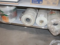 Vier rollen buisfolie met opdruk. - afbeelding 1 van  1