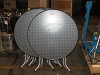 Vier terrastafels, doorsnede 85 cm. - afbeelding 1 van  1