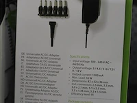 Vier universal ac/dc adapters nedis type acpa002, 240 v, max. 18 w - afbeelding 3 van  3
