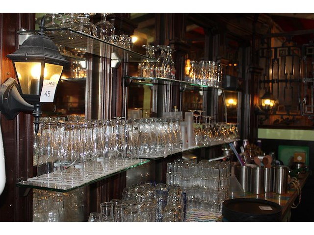 Vier wandlampjes met hoogte 35 cm. - afbeelding 4 van  4