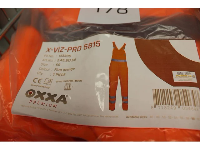Vier werkbroeken oxxa x-viz-pro in diverse maten. excl. draadmand - afbeelding 2 van  2