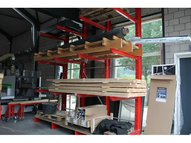 Vierdelige draagarmstelling itolang 350 x 144 x 420 cm met twaalf armen met lengte 120 cm. bouwjaar 2021. m... - afbeelding 1 van  4