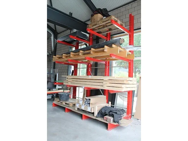 Vierdelige draagarmstelling itolang 350 x 144 x 420 cm met twaalf armen met lengte 120 cm. bouwjaar 2021. m... - afbeelding 2 van  4