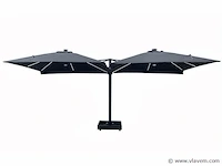 Vierdubbele hangende parasol donkergroen (4 * 300x300cm) - afbeelding 7 van  10