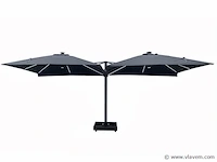 Vierdubbele hangende parasol zandkleurig (4 * 300x300cm) - afbeelding 10 van  11