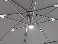 Vierdubbele hangende parasol zandkleurig (4 * 300x300cm) - afbeelding 11 van  11
