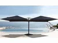 Vierdubbele hangende parasol zandkleurig (4 * 300x300cm) - afbeelding 6 van  10