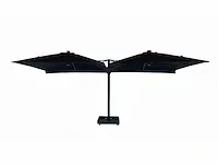 Vierdubbele hangende parasol zwart (4 * 300x300cm) - afbeelding 3 van  10