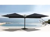 Vierdubbele hangende parasol zwart (4 * 300x300cm) - afbeelding 6 van  10