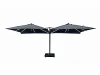 Vierdubbele hangende parasol zwart (4 * 300x300cm) - afbeelding 7 van  10