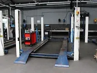 Vierkoloms hefbrug stertil koni type alh maximale draaglast 3500 kg. afm. 500 x 290 cm. bouwjaar onbekend. - afbeelding 1 van  3