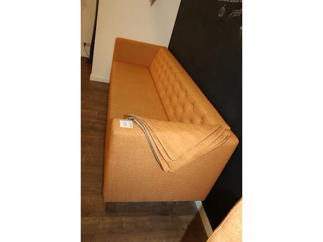 Vierzitsbank met vier bijpassende kussenhoezen 50 x 50 cm. afmeting 240 x 80 x 80 cm - afbeelding 3 van  3