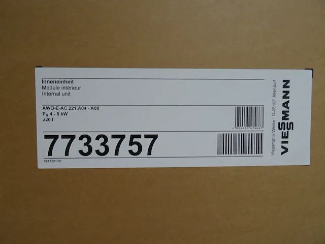 Viessmann - vitocal 222 - warmtepomp binnennunit - afbeelding 5 van  9