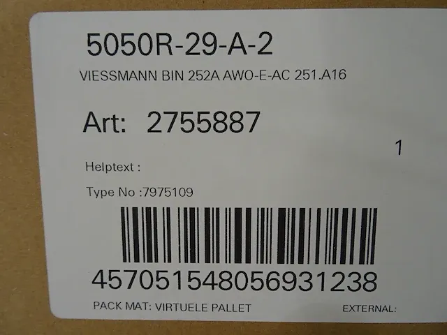 Viessmann - vitocal 252-a - warmtepomp binnenunit - afbeelding 4 van  7