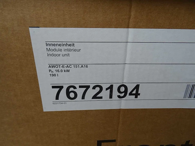 Viessmann - wp vitocal 151-a bin a04-16 - warmtepomp - afbeelding 5 van  5
