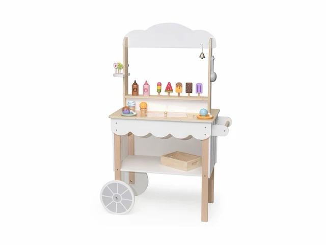 Viga toys mobiele winkel ijssalon zoetwaren 3 in 1 - afbeelding 2 van  3