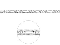 Vigor ketting figaro 6 mm zilver - afbeelding 1 van  1