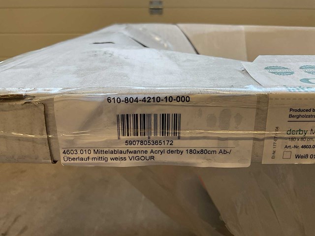 Vigour derby 180x80cm ligbad - afbeelding 4 van  5