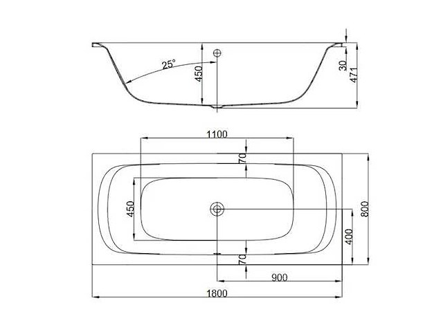 Vigour derby 180x80cm ligbad - afbeelding 5 van  5