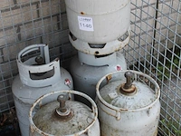 Vijf aangebroken gasflessen a 10 kg. - afbeelding 2 van  2
