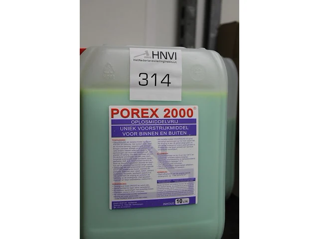 Vijf cans voorstrijkmiddel porex 2000. - afbeelding 2 van  2