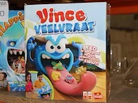 Vijf gezelschapsspelen, w.o. vince veelvraat en happie haai. let op! dozen kunnen beschadigd zijn. - afbeelding 2 van  3
