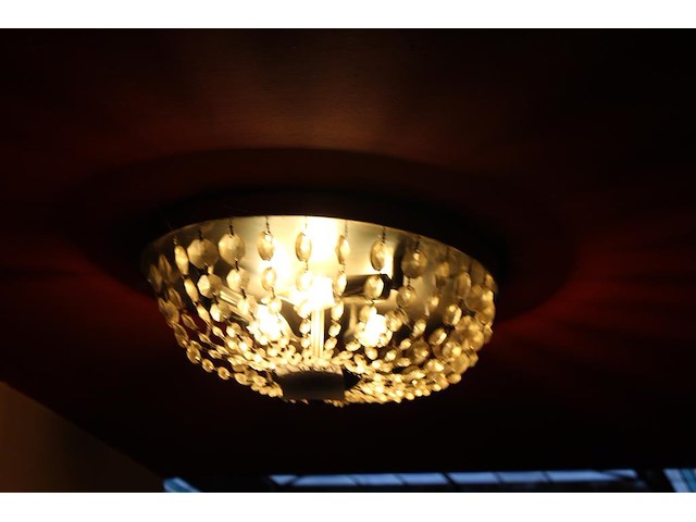 Vijf kristallook plafonnieres doorsnede 40 cm. - afbeelding 1 van  3