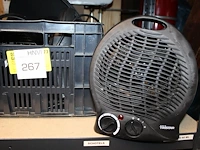 Vijf tafelventilatoren in kunststof krat. - afbeelding 2 van  3