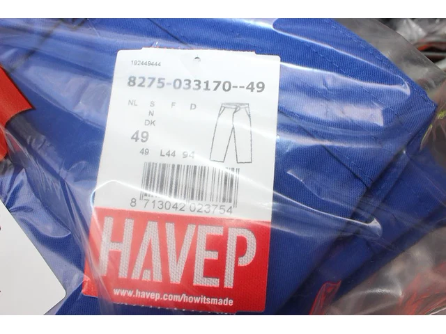 Vijf werkbroeken tristats en havep. excl. draadmand - afbeelding 2 van  2