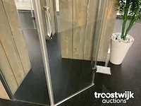 Vijfhoek douchecabine - draaideur - afbeelding 3 van  6