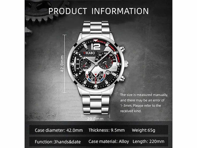 Vikabo polshorloge (225x) - afbeelding 7 van  8