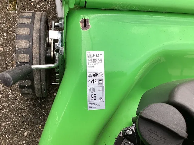Viking mb 248 t grasmaaier - afbeelding 5 van  5