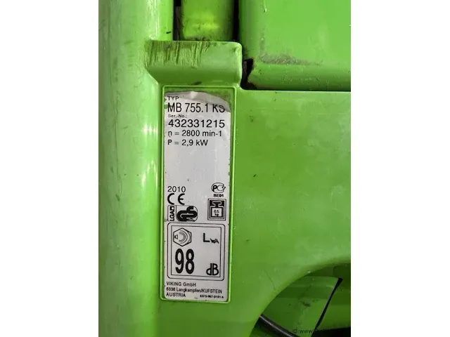 Viking mb 755 ks grasmaaier - afbeelding 5 van  5