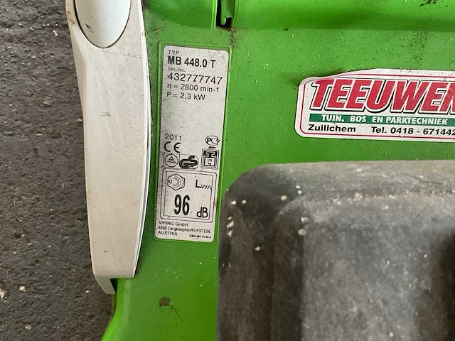 Viking mb448t grasmaaier - afbeelding 4 van  4