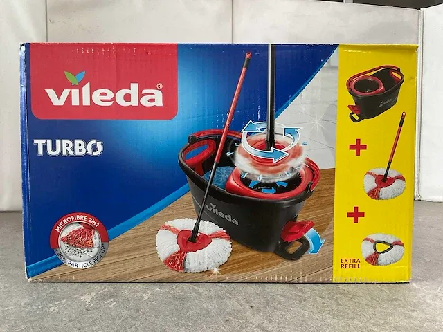 Vileda - turbo 2-in-1 - vloerwisser met 2 dweilen (2x) - afbeelding 5 van  7