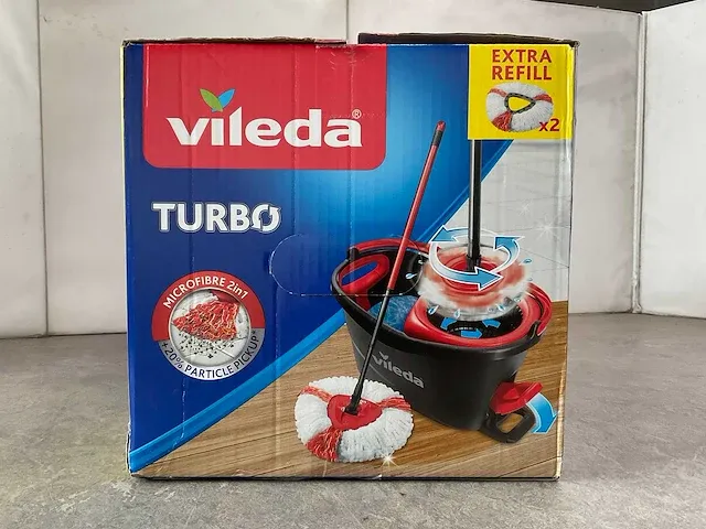 Vileda - turbo 2-in-1 - vloerwisser met 2 dweilen (2x) - afbeelding 6 van  7