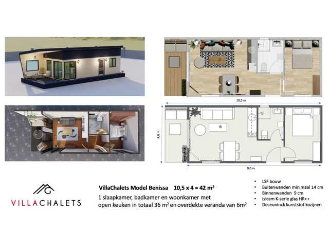 Villachalets benissa recreatiewoning 10,5x4m. - afbeelding 48 van  52