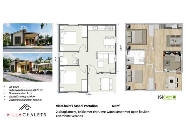 Villachalets chalet portofino 60m² - afbeelding 32 van  38