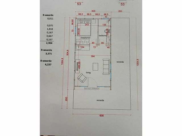 Villachalets sorrento chalet 8x4m. - afbeelding 42 van  49